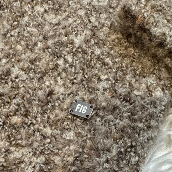 Figs Women's V-Neck Sweater - Tan - Picture 5 of 10